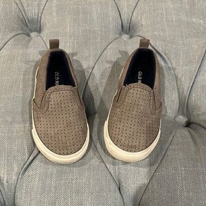 Old Navy Brown Perforated Slip-Ons